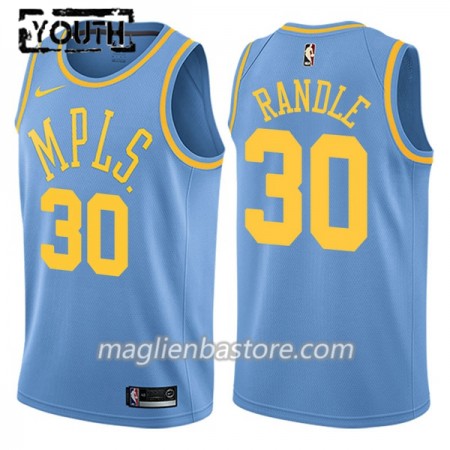 Maglia NBA Los Angeles Lakers Julius Randle 30 Nike Hardwood Classics Swingman - Bambino